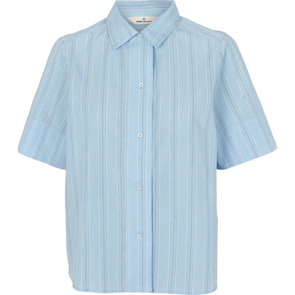 Basic Apparel Marina SS Shirt - Airy blue/Lotus/Birch/Classic Blue